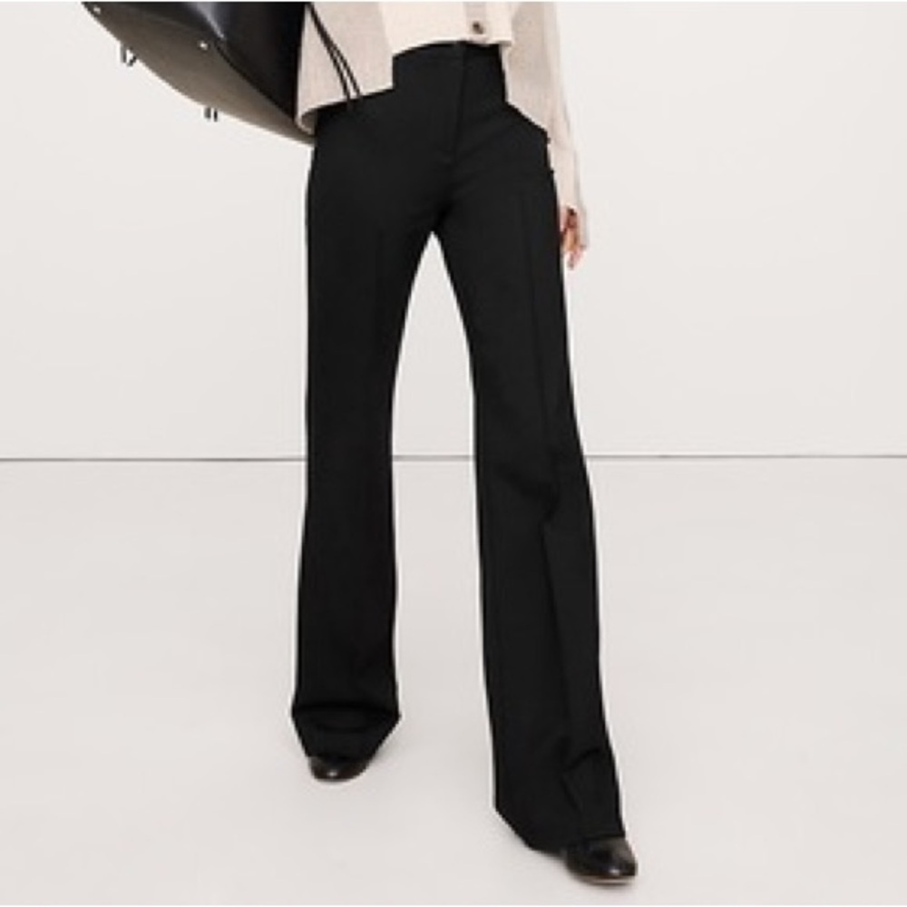 TALL Banana Republic Black Flare Pants - Picture 7 of 8